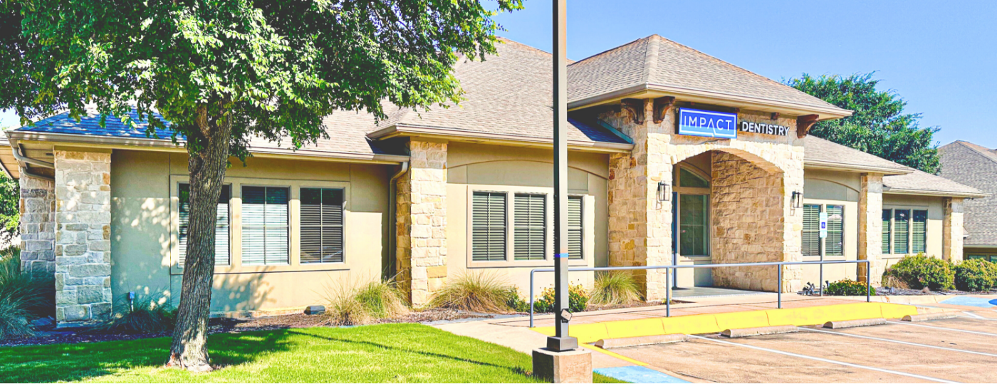 Outside shot of dental office in Arlington