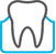 Icon of tooth in gums