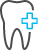 Icon of tooth with medical cross
